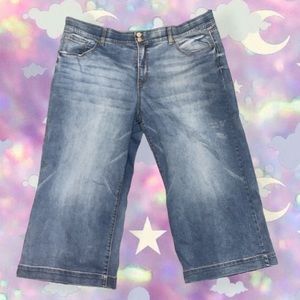 Wide leg capril Jeans